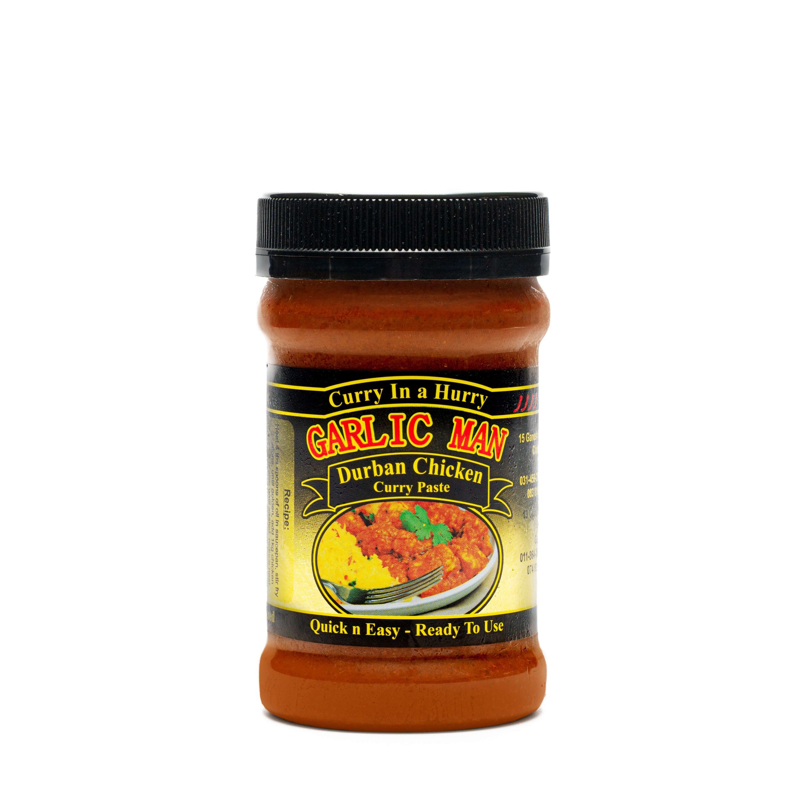 Garlic Man, Durban Chicken Curry Paste 250g Garlic Man, Durban Chicken Curry Paste